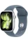 Apple Watch Series 11 GPS, 42mm Silver Aluminum Case with Anchor Blue Sport Band - S/M
